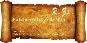 Reichenfeld Zsófia névjegykártya